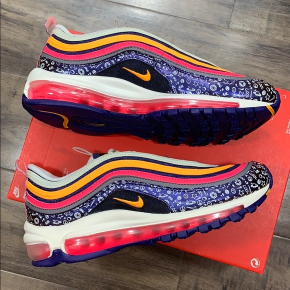 NIKE AIR MAX 97 GS regency purple/laser orange - Picture 4 of 16